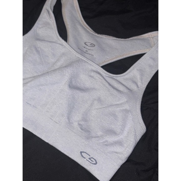 C9 by Champion Women's Gray Seamless Racerback Sports Bra, Size Medium - Picture 2 of 4